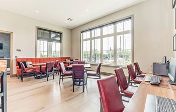 Clubhouse area with table chair and couch